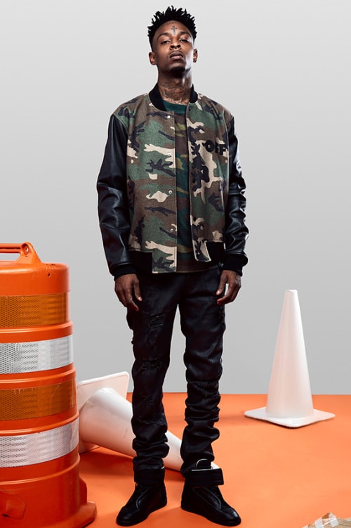 OFF-WHITE の新たなルックブックに 21 Savage がモデルとして登場
