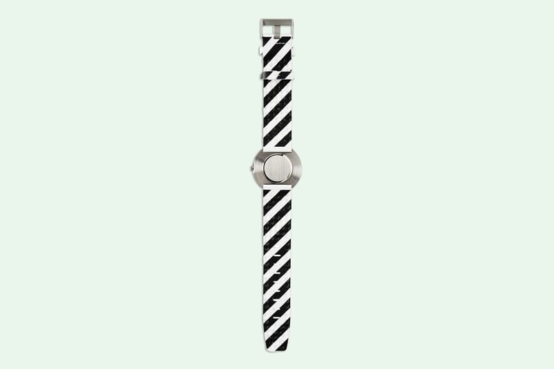 off white braun watch