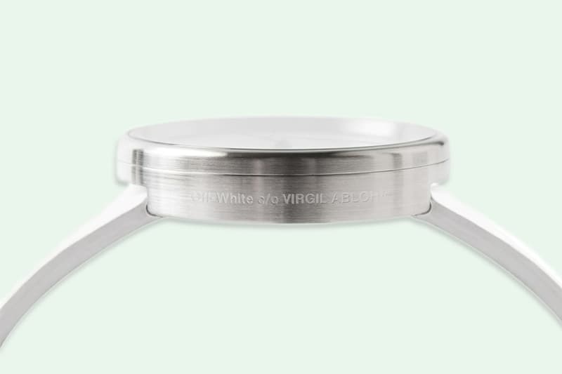 OFF-WHITE x Braun コラボレーションウォッチにクローズアップ