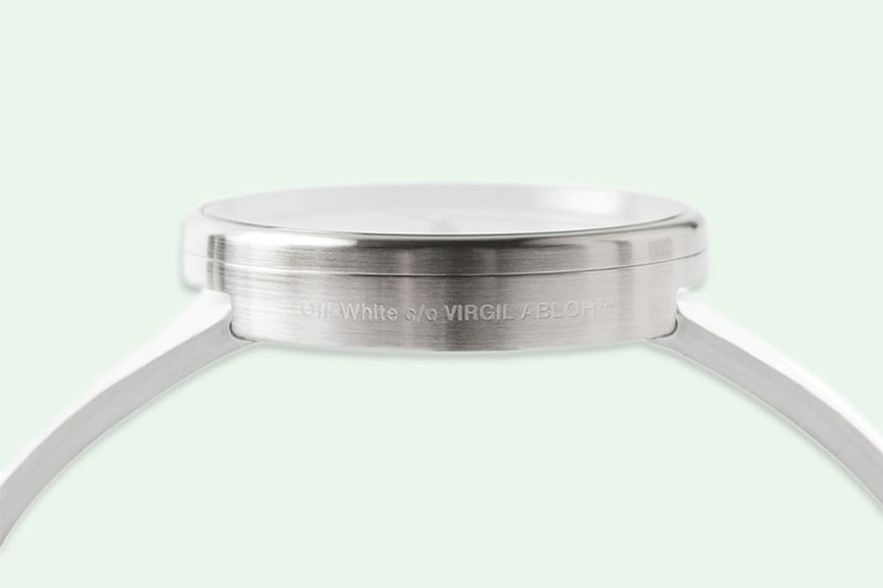 OFF-WHITE x Braun コラボレーションウォッチにクローズアップ
