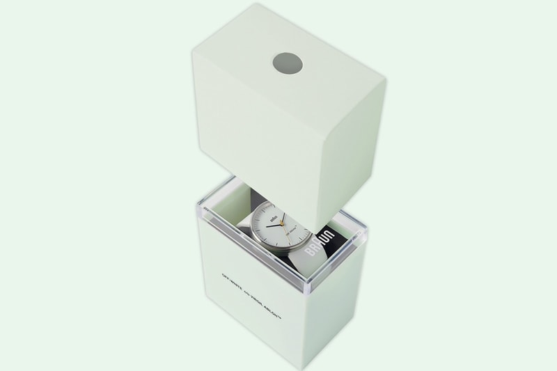 OFF-WHITE x Braun コラボレーションウォッチにクローズアップ