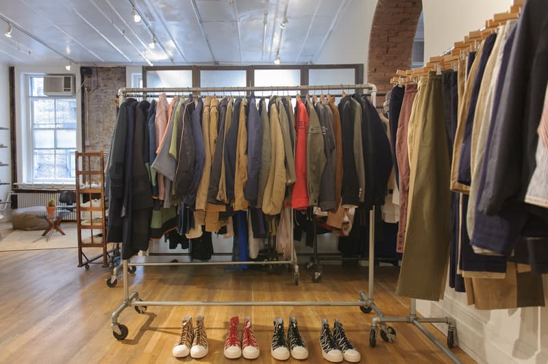 visvim 2017 Spring/Summer Collection を展示したショールームの様子