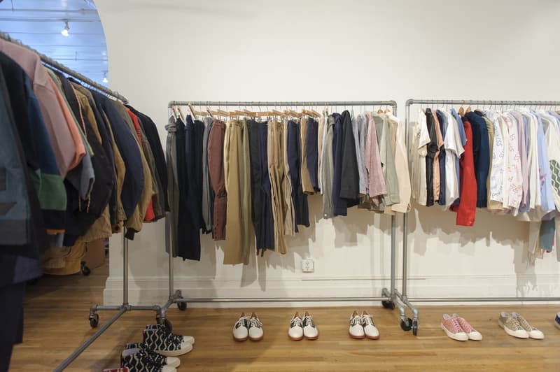 visvim 2017 Spring/Summer Collection を展示したショールームの様子