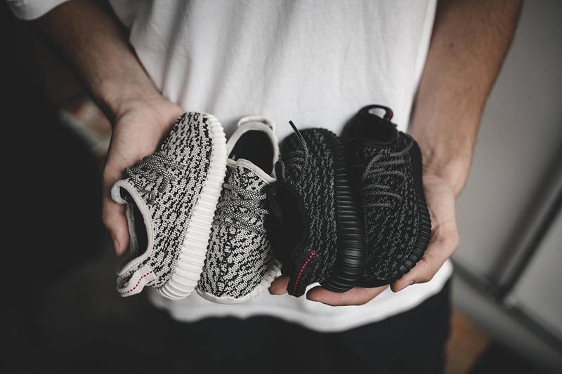 Yeezy Boost 350 Infant のディテールにクローズアップ