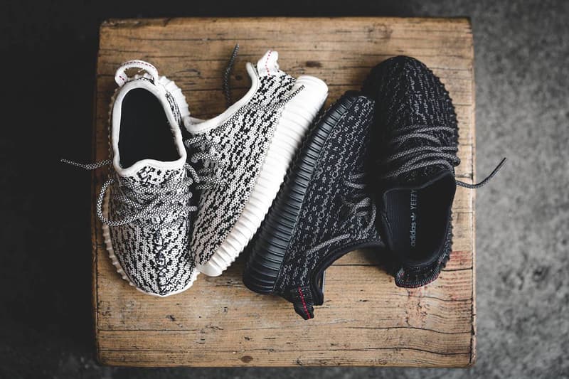 Yeezy Boost 350 Infant のディテールにクローズアップ
