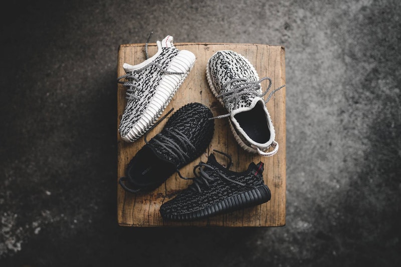 Yeezy Boost 350 Infant のディテールにクローズアップ