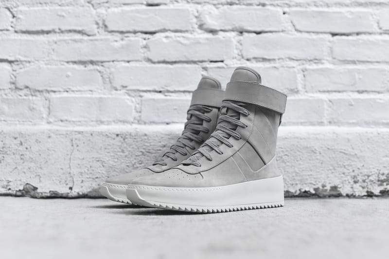 fear of god x nike military sneaker