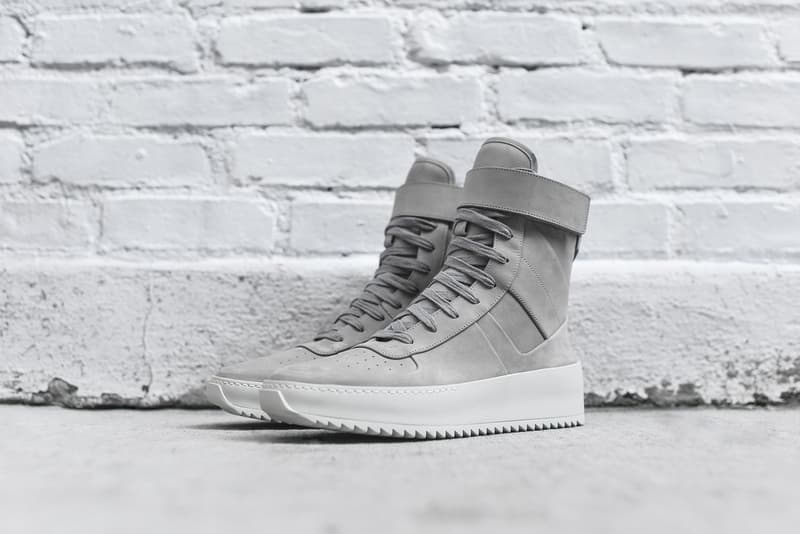 Fear of God のミリタリースニーカーに新色“Overcast Grey”が登場