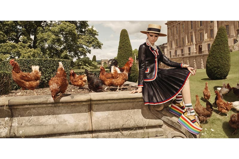 Gucci Cruise がイギリスの田園地方にパンクマインドを持ち込む