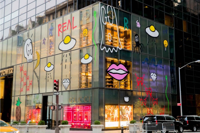 Gucci のニューヨーク旗艦店が落書き被害に？