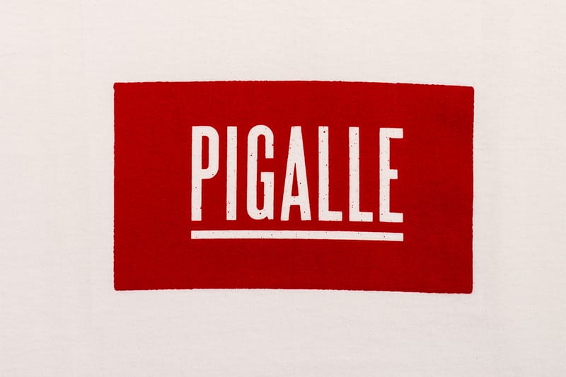 PIGALLE TOKYO オープン 1 周年を記念した限定ボックスロゴ T シャツ