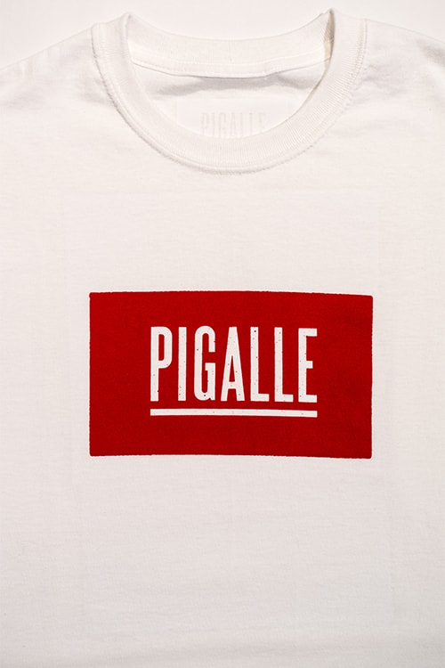 PIGALLE TOKYO オープン 1 周年を記念した限定ボックスロゴ T シャツ