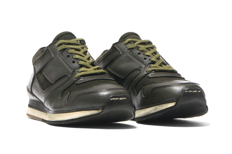 sacai x Hender Scheme ブラック&カーキの後染めスニーカー