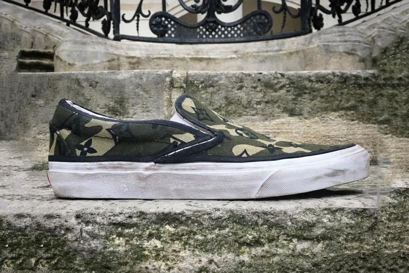 村上隆 氏がデザインした Vans のカスタム Slip-On  "Monogramouflage"