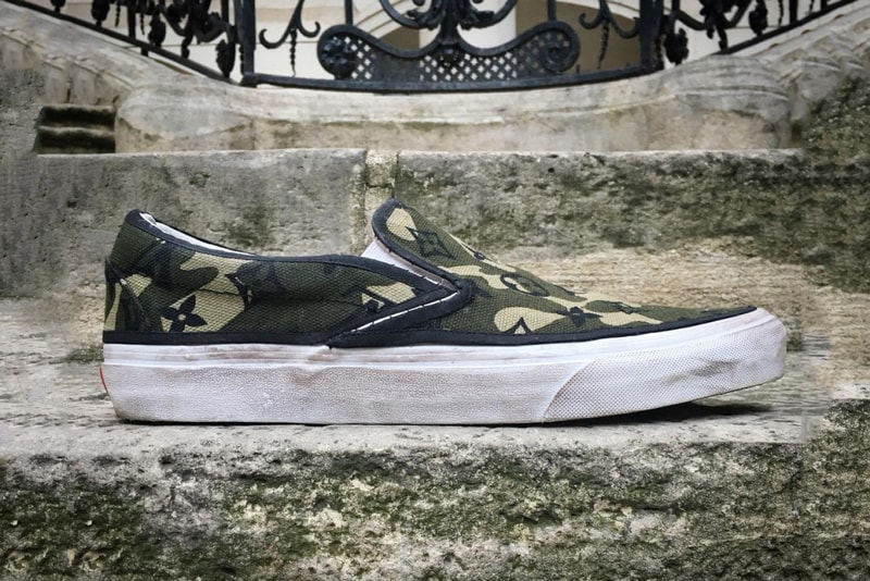 村上隆 氏がデザインした Vans のカスタム Slip-On  "Monogramouflage"
