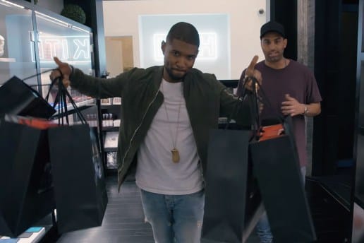 Usher が KITH でお買い物しながら Michael Jordan や Kyrie Irving と関係性に言及