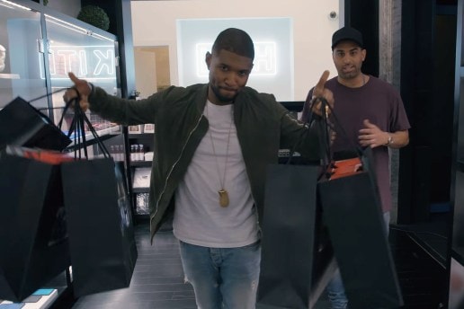Usher が KITH でお買い物しながら Michael Jordan や Kyrie Irving と関係性に言及