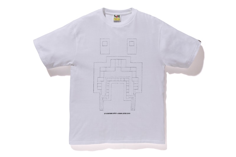A BATHING APE® x Adam Lister コラボレーションTシャツ