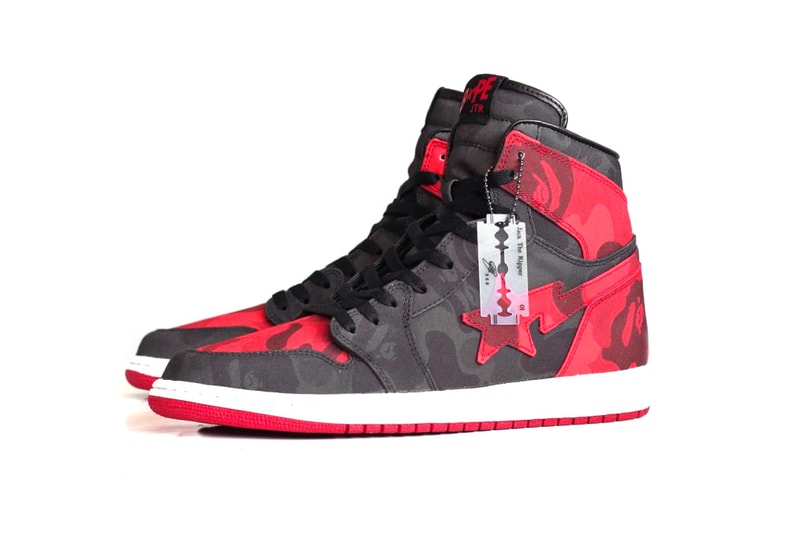 BAPE® CAMO でカスタムされた Air Jordan 1