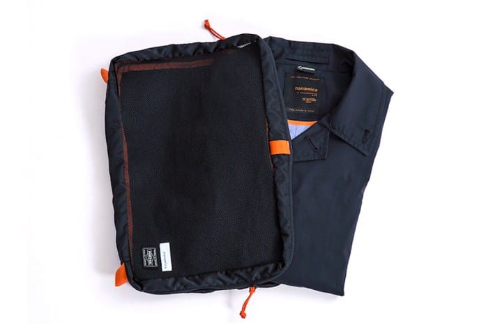 nanamica x PORTER コンパクトに収納できるコート&ポーチのセットが登場