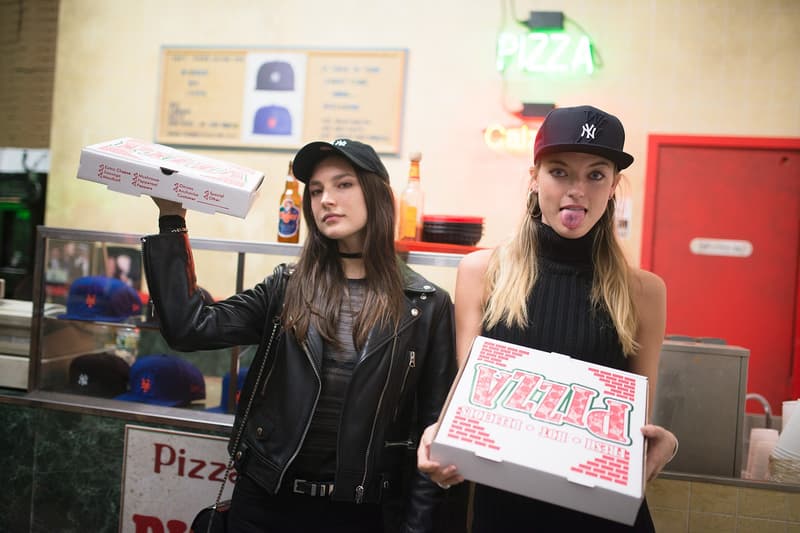 Public School x New Era コラボレーションパーティをピザ屋で開催