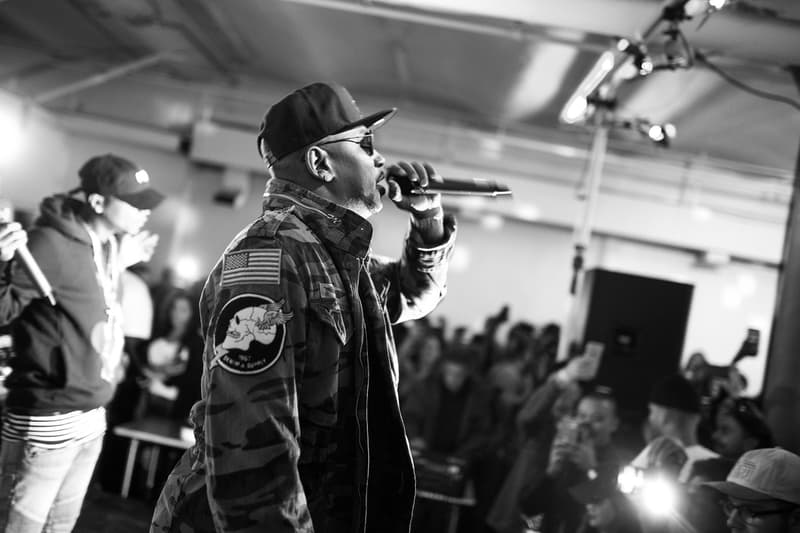 Public School x New Era コラボレーションパーティをピザ屋で開催