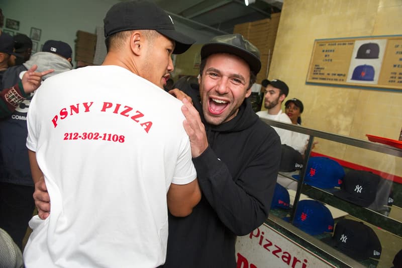 Public School x New Era コラボレーションパーティをピザ屋で開催