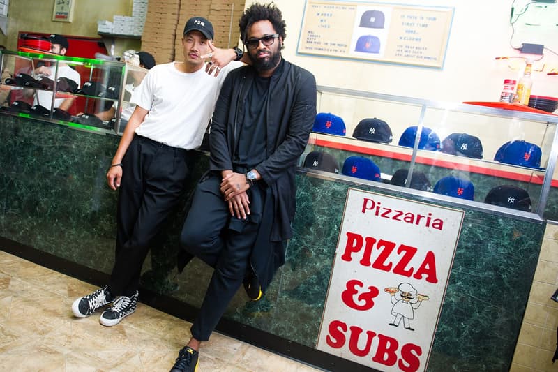 Public School x New Era コラボレーションパーティをピザ屋で開催