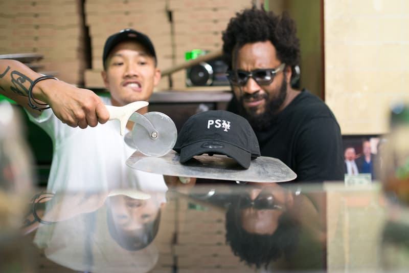 Public School x New Era コラボレーションパーティをピザ屋で開催