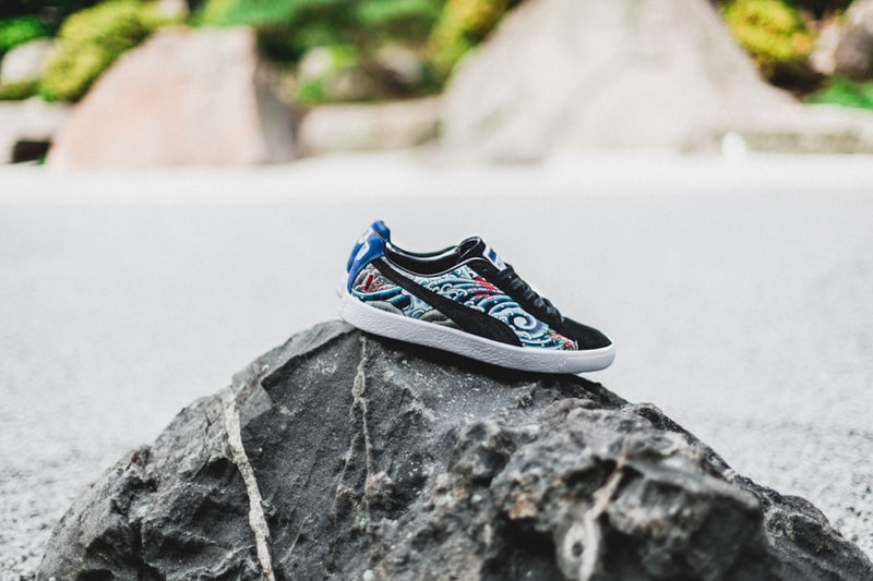 日本が生んだ鬼才 ICHIBAY の和柄を落とし込んだ PUMA for atmos CLYDE x atmos “T.T.T.”