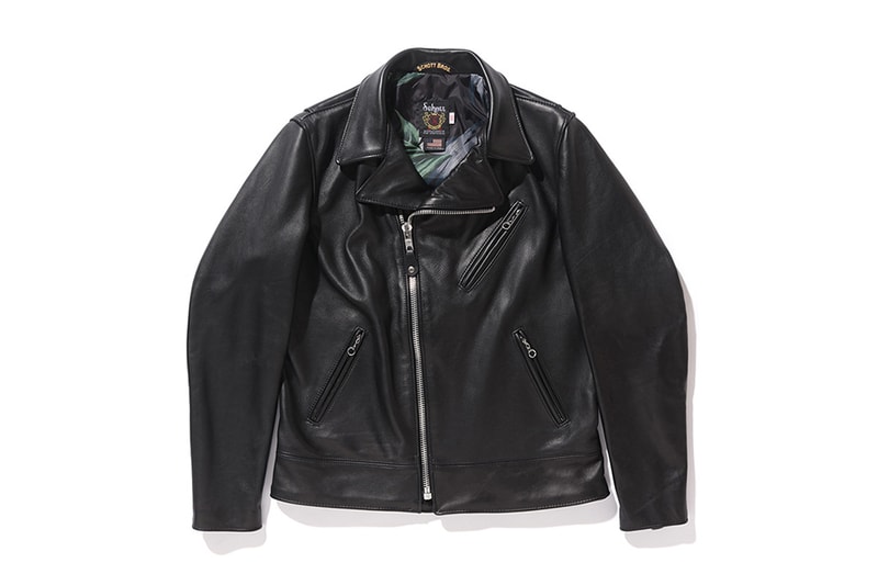 STÜSSY x Schott NYC コラボライダースジャケット