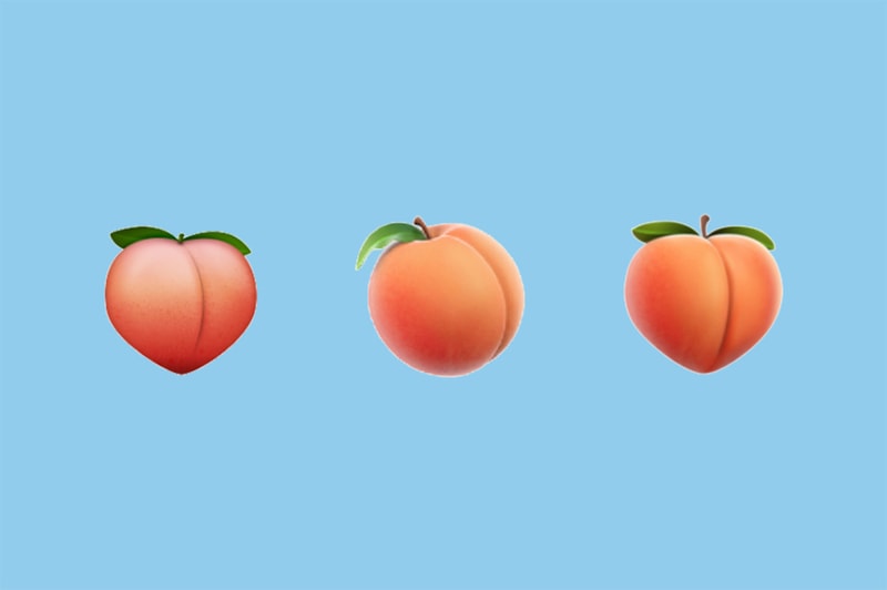 Apple の絵文字に、あのお尻風の桃が復活