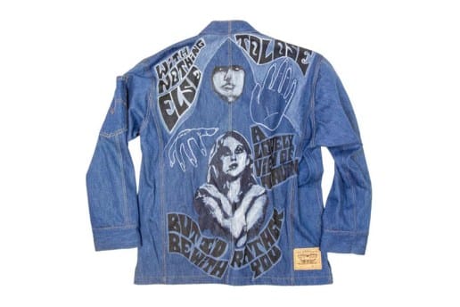 ワイルドなハンドペイントが施された、ヴィンテージ Levi’s の着物ジャケット