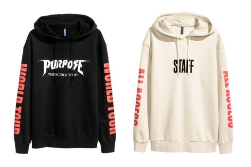 ジャスティン・ビーバーの “Purpose Tour” マーチが H&M にて発売開始