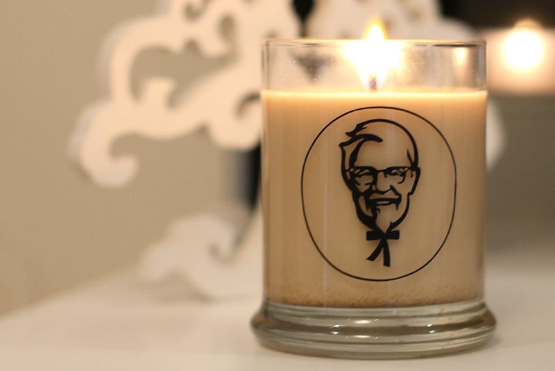 KFC よりフライドチキンに使用されている秘密のスパイスを用いたキャンドルが登場