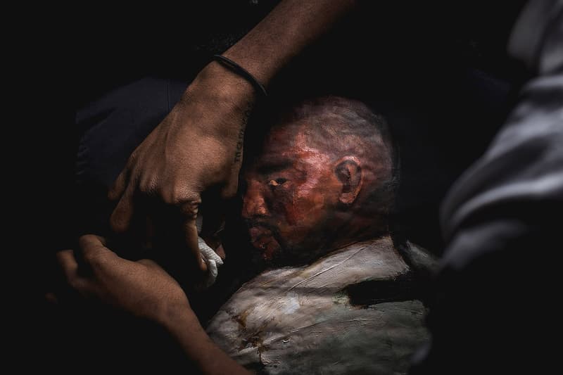 カニエ・ウェスト リアーナ ジャケット ハンドペイント