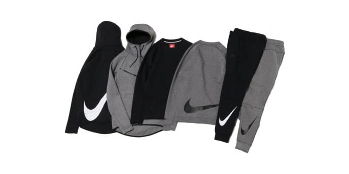 nike big swoosh fleece jacket