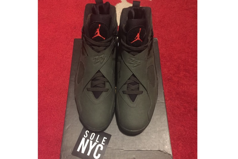 Undefeated x Air Jordan 8 サンプルモデルとされるフットウエアのビジュアルがリーク