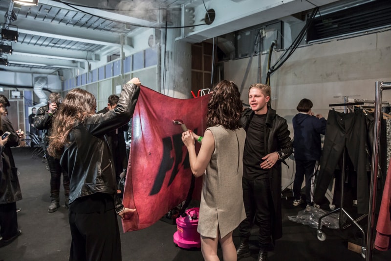 London Fashion Week Men's: Backstage at Matthew Miller