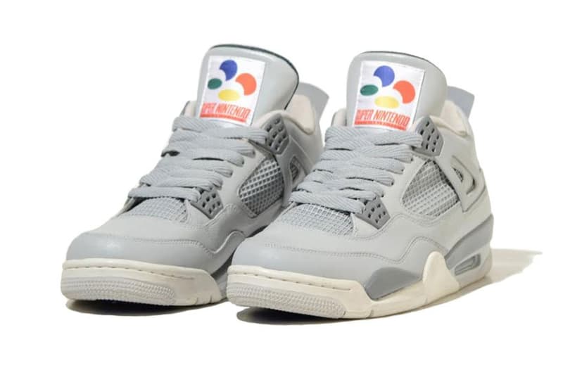 任天堂の人気ゲーム機 Super Nitendo のようにカスタムされた Air Jordan 4 が登場 Hypebeast Jp