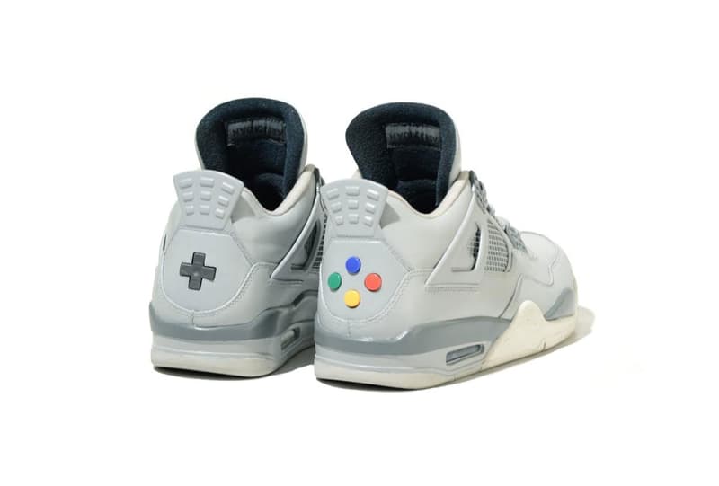 任天堂の人気ゲーム機 Super Nitendo のようにカスタムされた Air Jordan 4 が登場 Hypebeast Jp