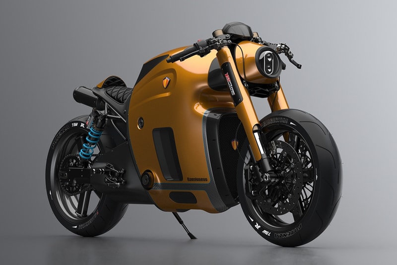 Maksim Burov がデザインしたケーニグセグ社製バイクのコンセプトイメージ