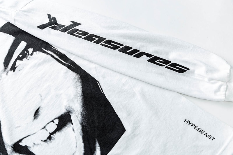 PLEASURES x HYPEBEAST コラボアイテムにクローズアップ