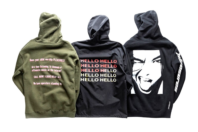 PLEASURES x HYPEBEAST コラボアイテムにクローズアップ