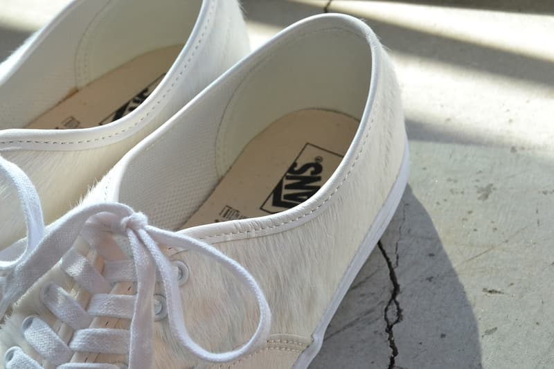 UPDATE: Vans と UNIVERSAL PRODUCTS がハラコレザーを採用した Authentic をリリース