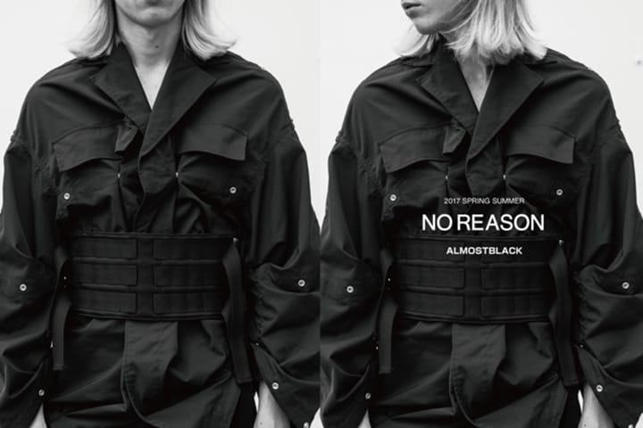 ALMOSTBLACK 2017年春夏コレクションルックブック