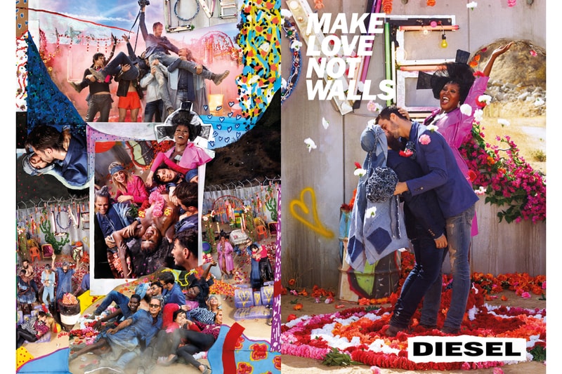 ディーゼル2017年春夏キャンペーン “MAKE LOVE NOT WALLS”