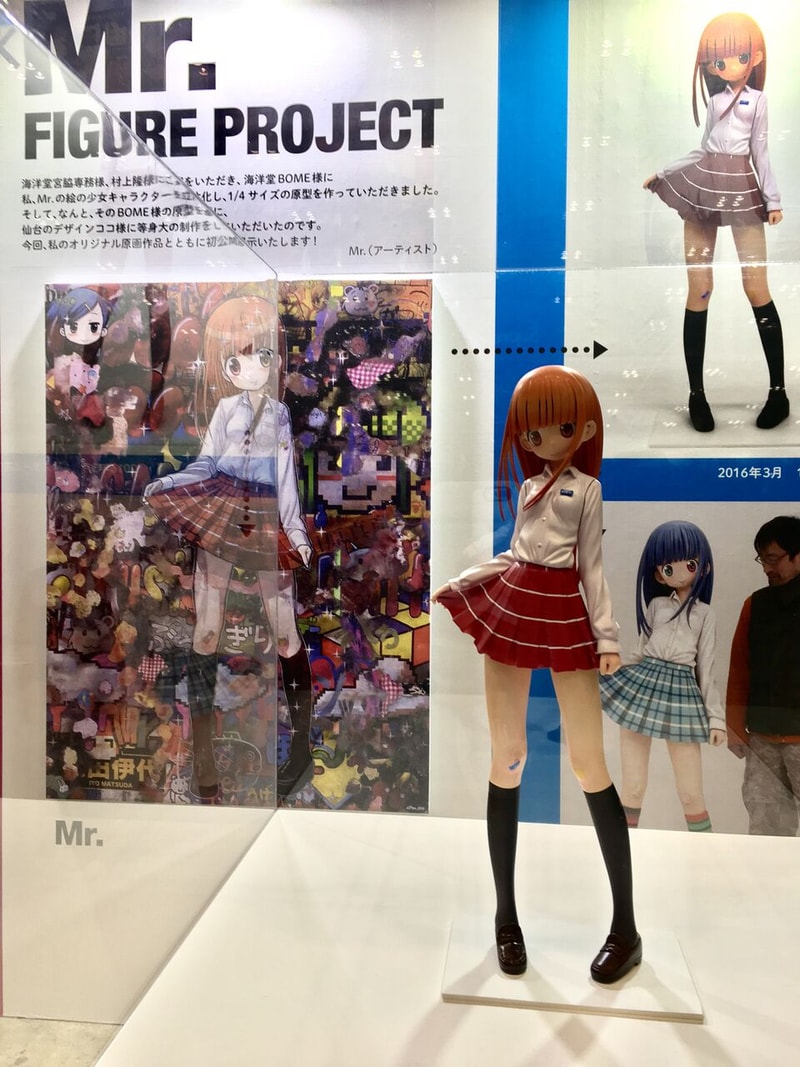 ファレルや Gucci のプロジェクトにも参加する Mr. 作画の美少女が等身大フィギュアに