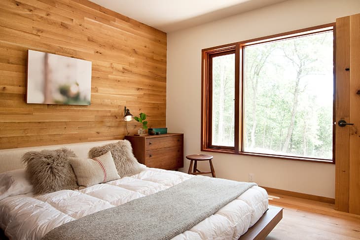 ニューヨーク州のサステイナブルなモダンキャビン