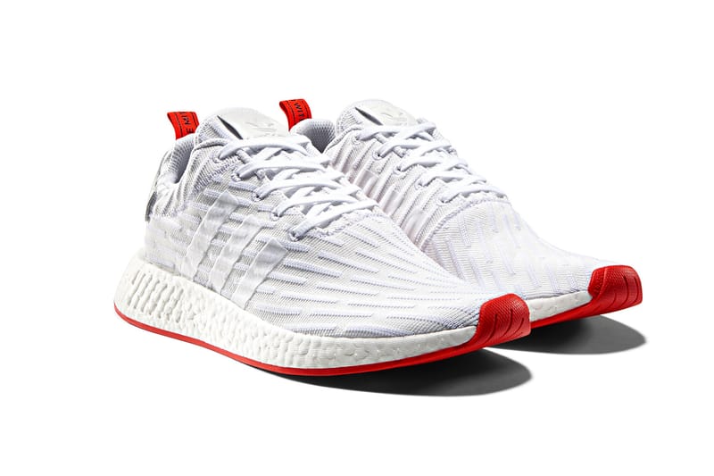red and white nmd